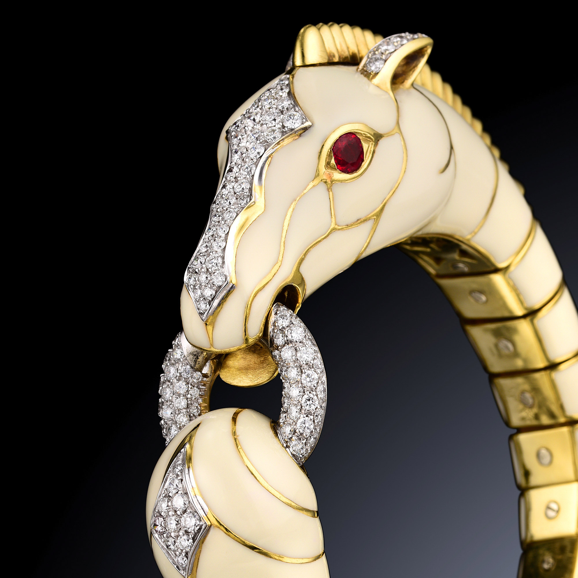 David Webb Horse Bracelet - Fortuna Auction - NYC