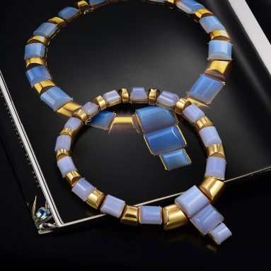 Tony Duquette Chalcedony Necklace- Fortuna Fine Jewelry & Watch Auction
