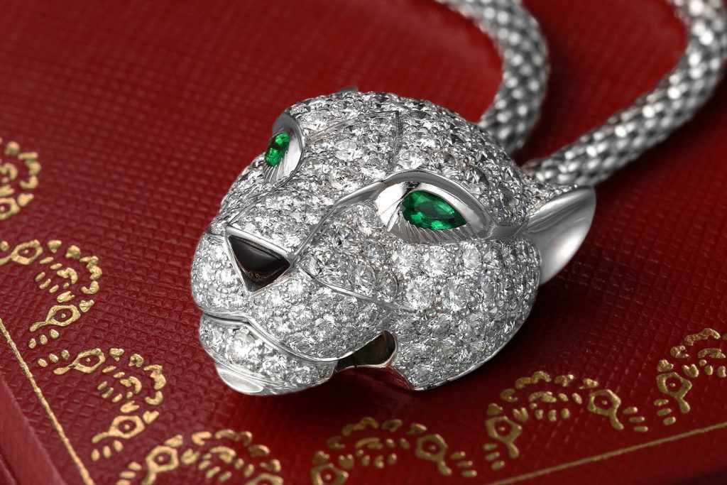 2019NOV Cartier Panthere de Cartier Pave Diamond Necklace