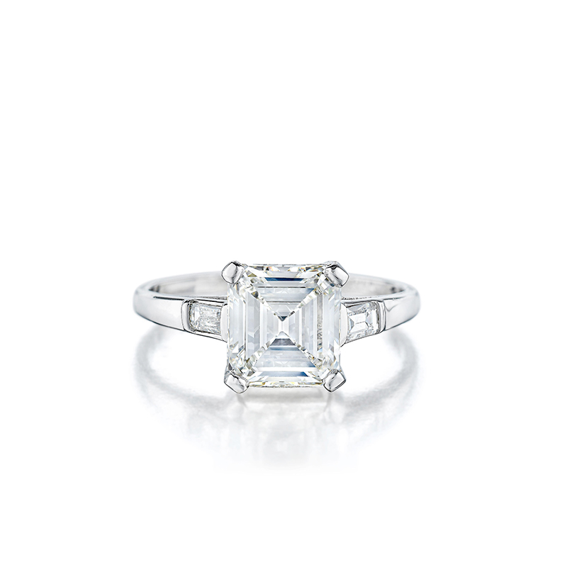 Tiffany & Co. 2.26ct Emerald-Cut Diamond Ring - Fortuna Auction Important Jewels