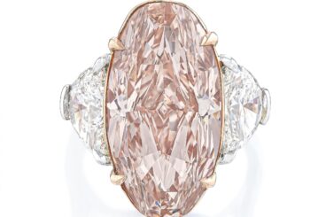 10.46-CARAT FANCY PINK-BROWN DIAMOND RING, GIA CERTIFIED