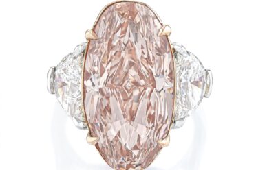 10.46-CARAT FANCY PINK-BROWN DIAMOND RING (Cash Offer of $300,000)